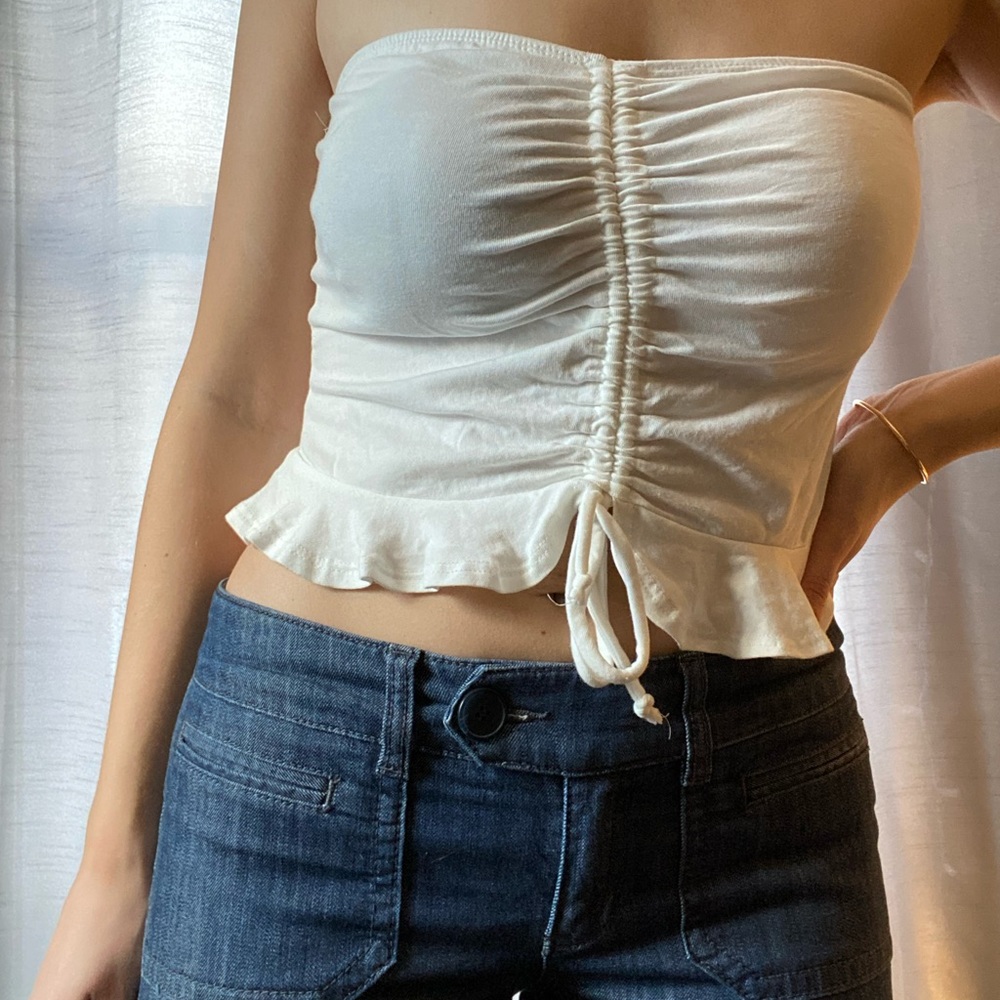 Heart and Hips White Tube Top